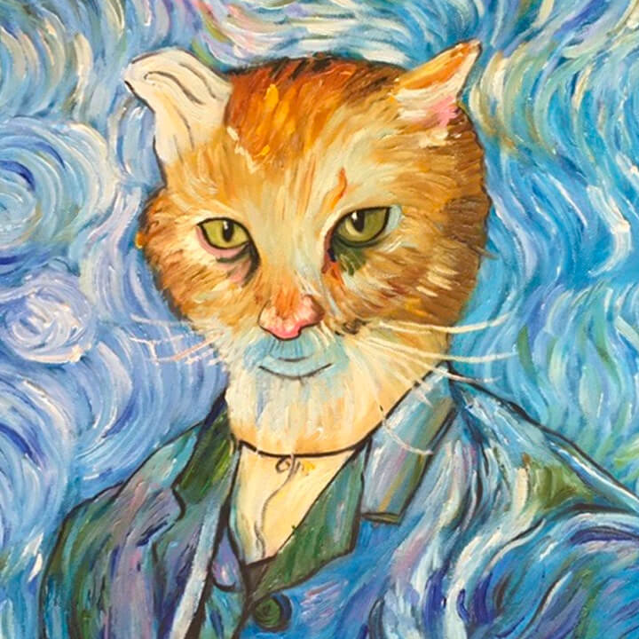 Vincent Van Gogh inspired portrait
