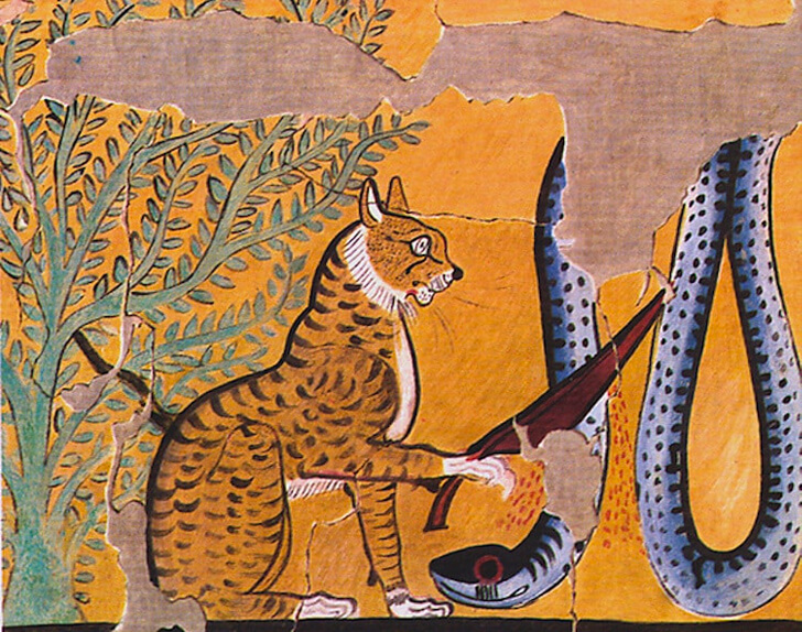Cat tomb art - The Tomb of Nebamun