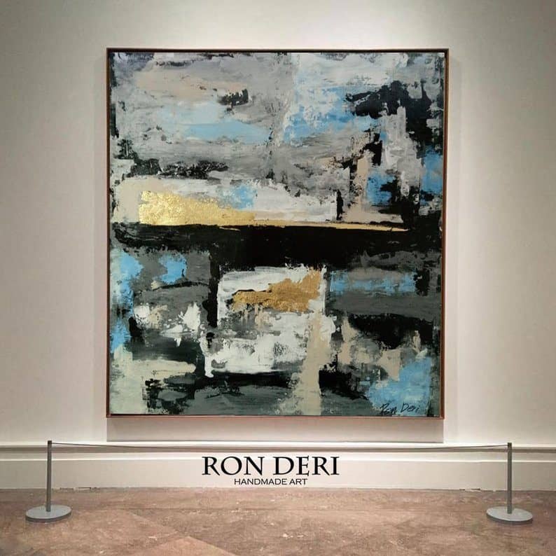 painting abstract large artwork by ron deri
