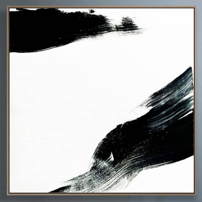 minimalism painting black and white ron deri