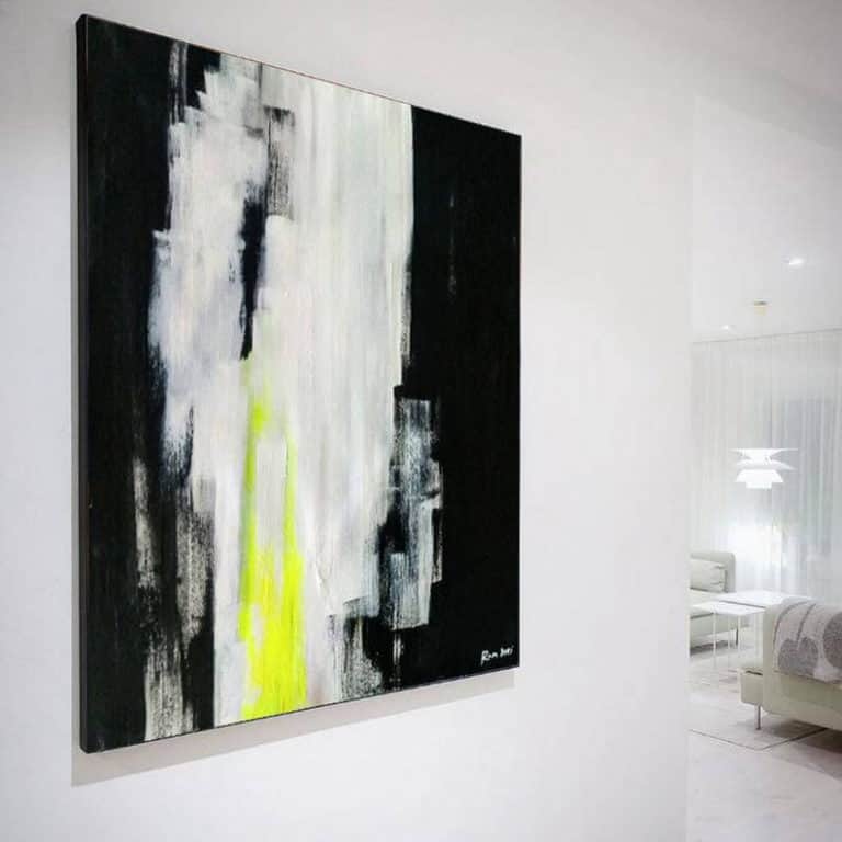 neon art painting abstract