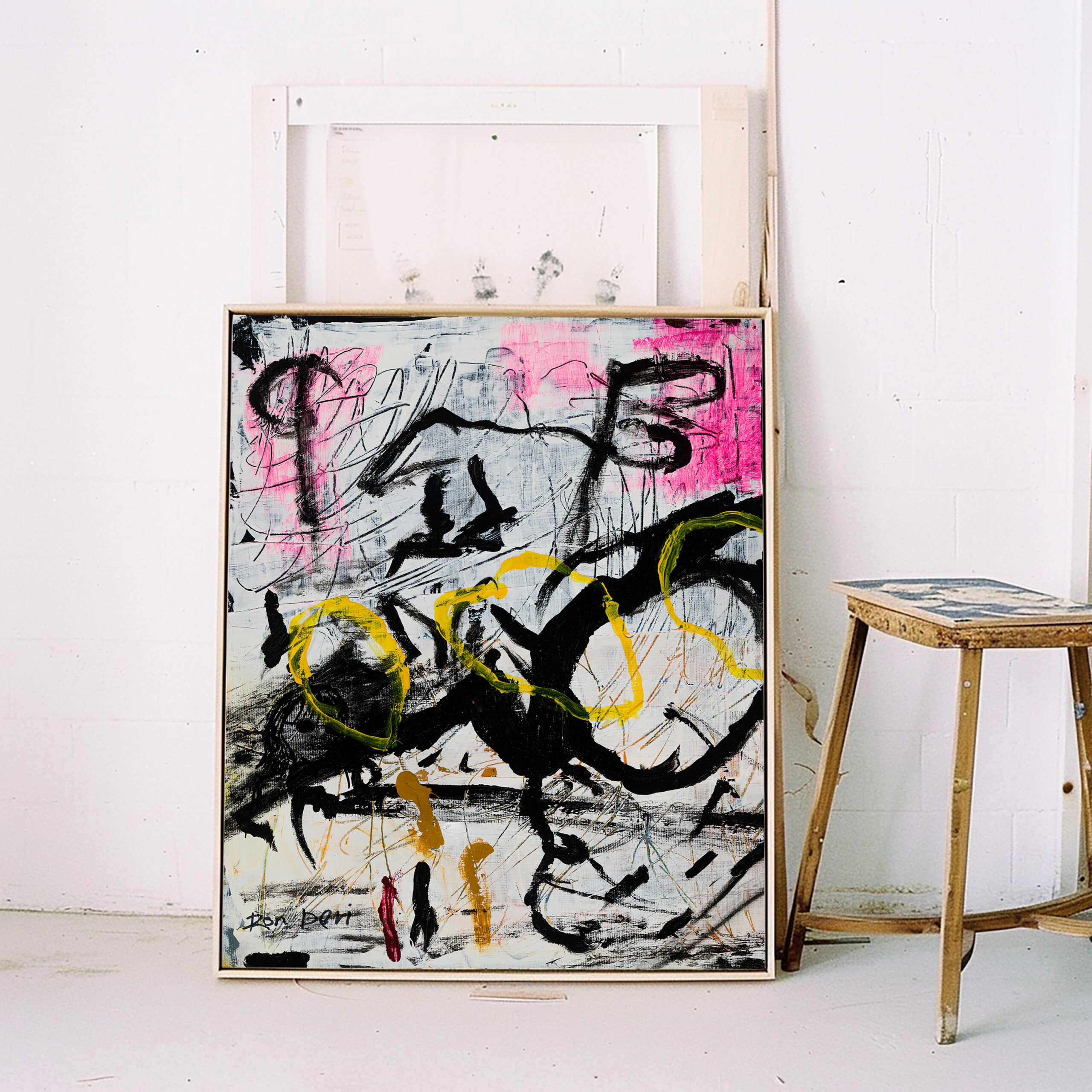 chaos-abstract-handmade-painting-on-canvas-dark-art-ron-deri-graffiti-abstract