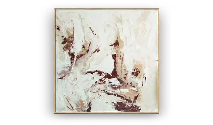Soft colors abstract painting by Ron Deri