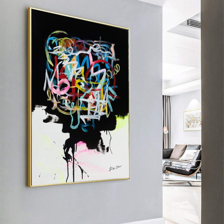 human-brain-print-black-abstract-painting-print-large-abstract-painting-on-canvas