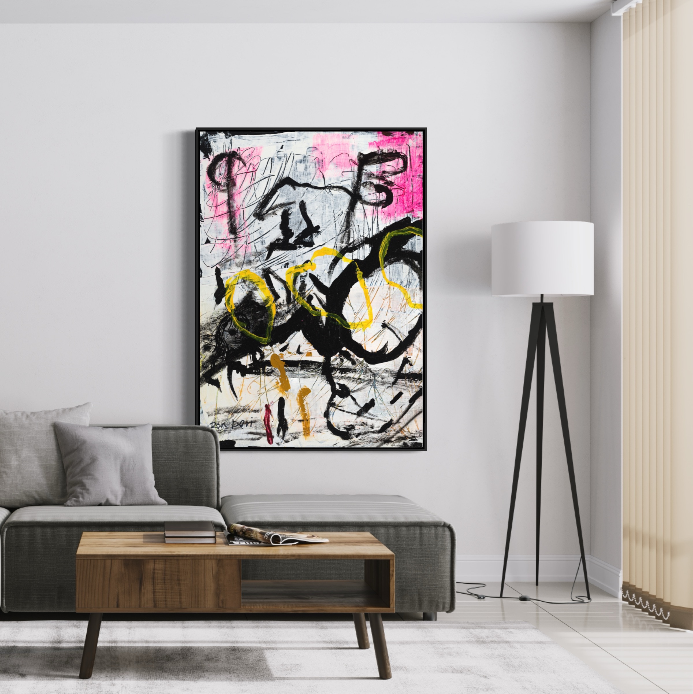 Abstract Painting Abstract Art Bright Artwork Original Artwork Fine Art You Make Me Happy no.2 Colorful Art