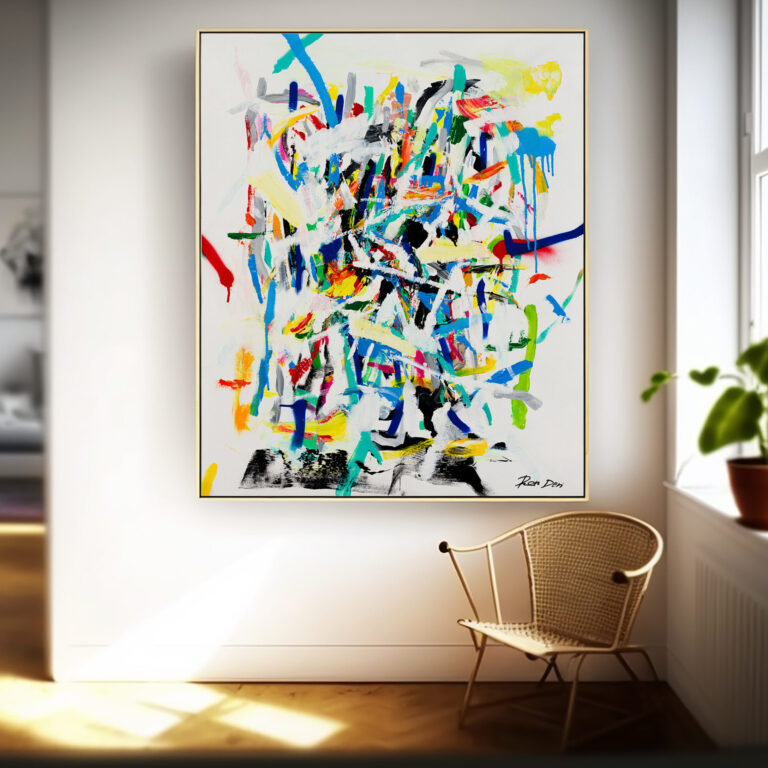 Abstract Art Print on Canvas - Large Wall Art - Contemporary Decor - Modern Painting