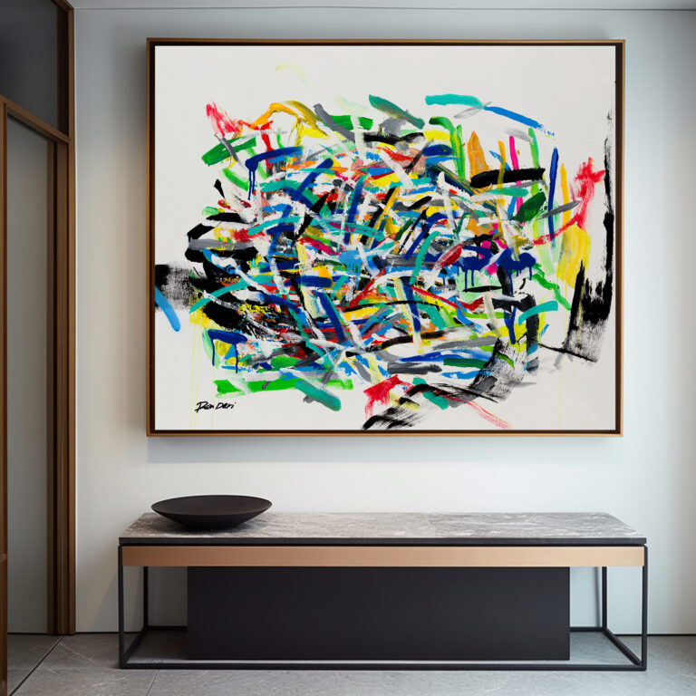 Large Abstract Painting - Modern Art Print - Canvas Wall Decor