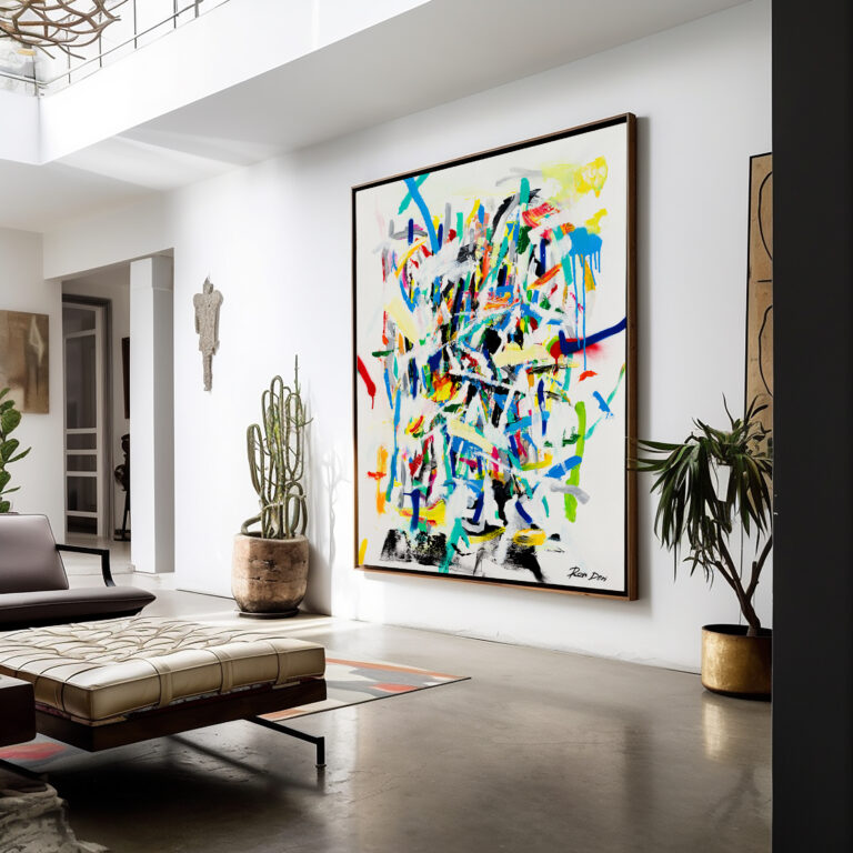 Large Abstract Canvas Art - Contemporary Painting - Modern Wall Decor