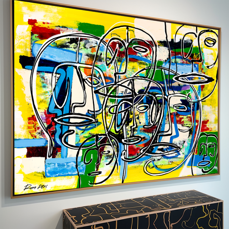 Abstract Nature Art Painting Large Canvas Wall Decor Modern Contemporary Colorful Print Original Artwork Home Decor 1