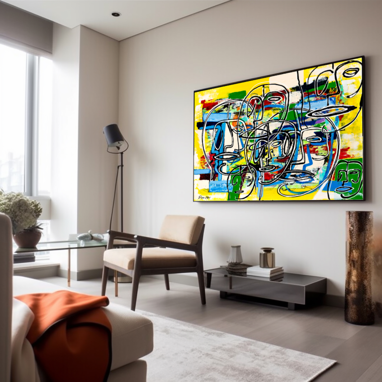 Abstract Nature Art Painting Large Canvas Wall Decor Modern Contemporary Colorful Print Original Artwork Home Decor 2